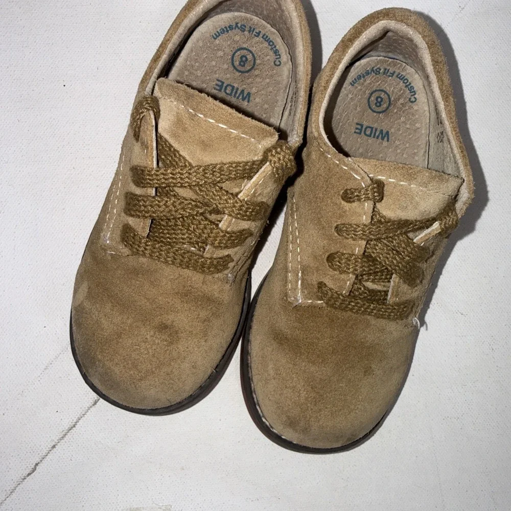 Footmates Bucky Brown Classic Leather Loafer Walking Toddler Or Kids Shoe 8 Wide
